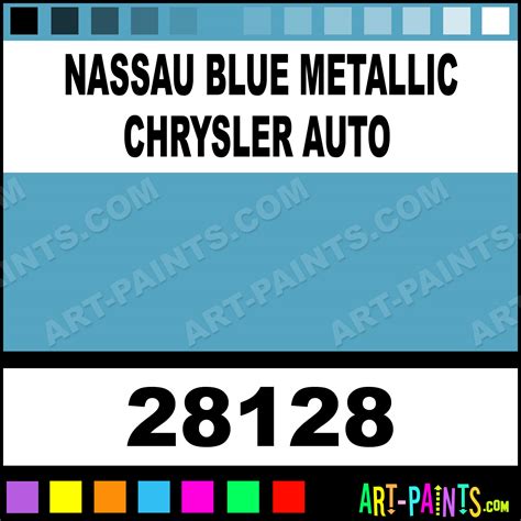 Nassau Blue Metallic Chrysler Auto Model Master Acrylic Paints 28128 Nassau Blue Metallic