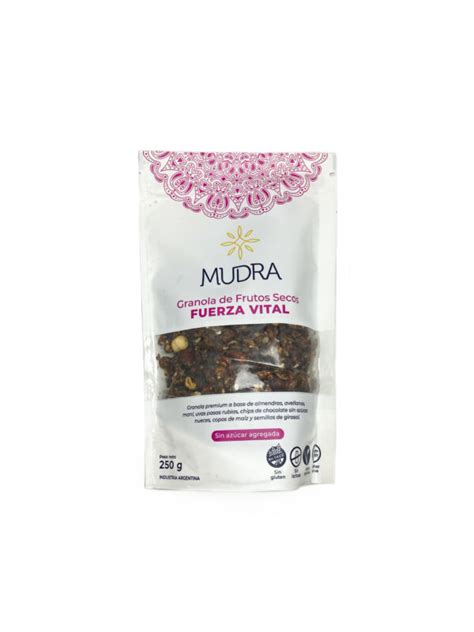 Granola De Frutos Secos Fuerza Vital Sin Tacc Vegano Mudra X Gr