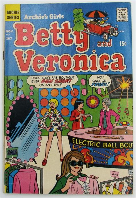 Archies Girls Betty And Veronica 167 November 1969 Comic Books