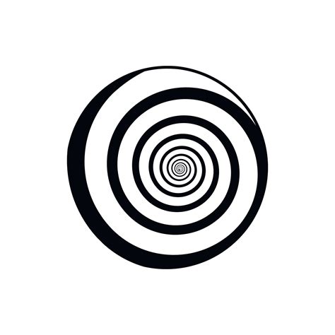 Hypnotic Circle Icon Outline Style 14443575 Vector Art At Vecteezy