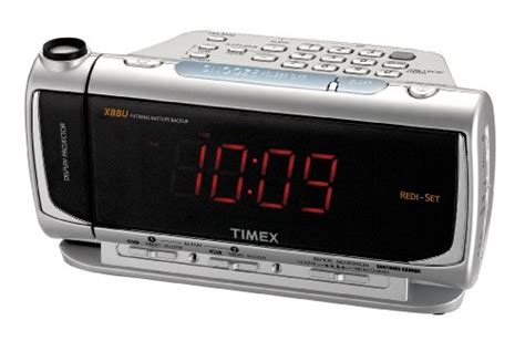 Timex T736s Dual Alarm Clock Radio With Time Projector And Jumbo Display