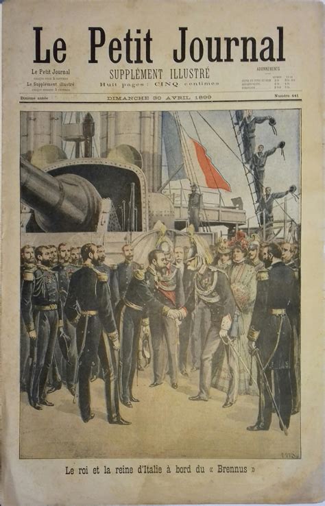 Le Petit journal Supplément illustré N 441 Le roi et la reine d