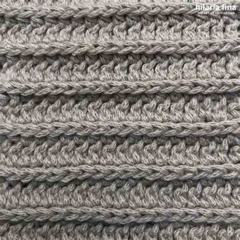 Bian Crochet Ribbing Stitch Learn Hilaria Fina