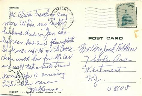 Florida FL Illustrated Map Bikini Girls Pm 1976 Postcard United States Florida Other