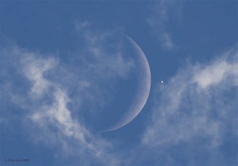 Photos of Both the Moon and Venus