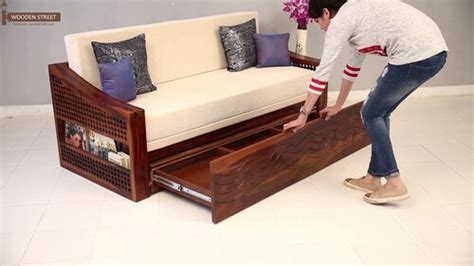 Designer Wooden Sofa Cum Bed Indoor Furniture At Best Price In