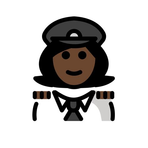 👩🏿‍ ️ Woman Pilot Dark Skin Tone Emoji