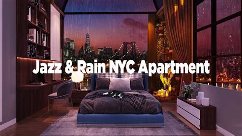 Relaxing Smooth Jazz Music New York City Views Rainy Night In Cozy