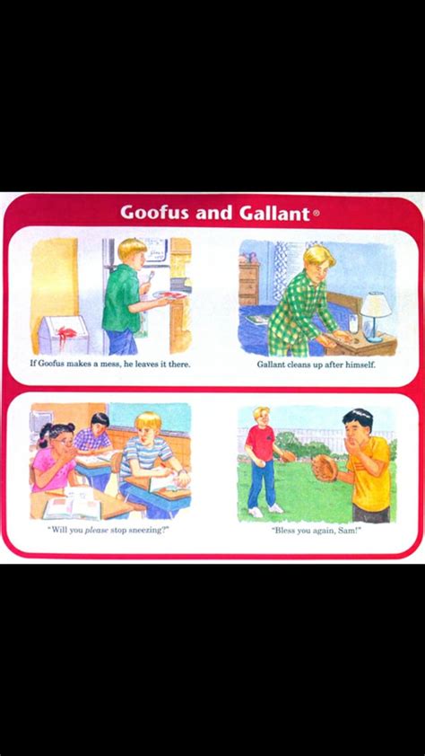 Goofus and Gallant from Highlights magazine. : r/nostalgia