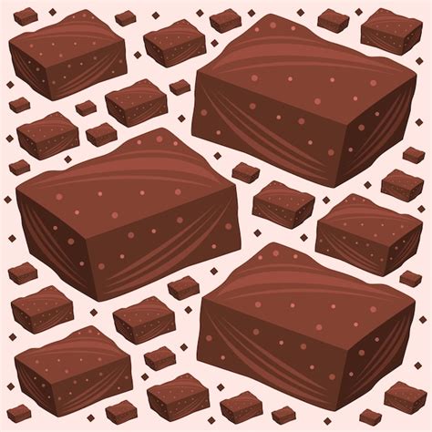 Premium Vector Brownies Vector Illustration