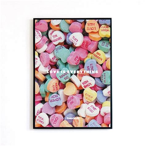 ♯070 Sweet Candy Heart Poster Pontre Studio