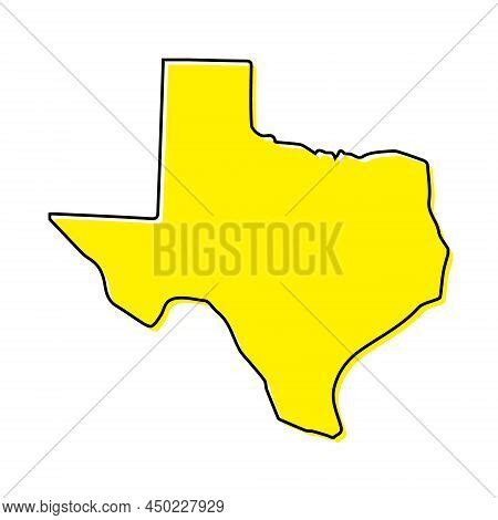 Simple Outline Map Vector Photo Free Trial Bigstock