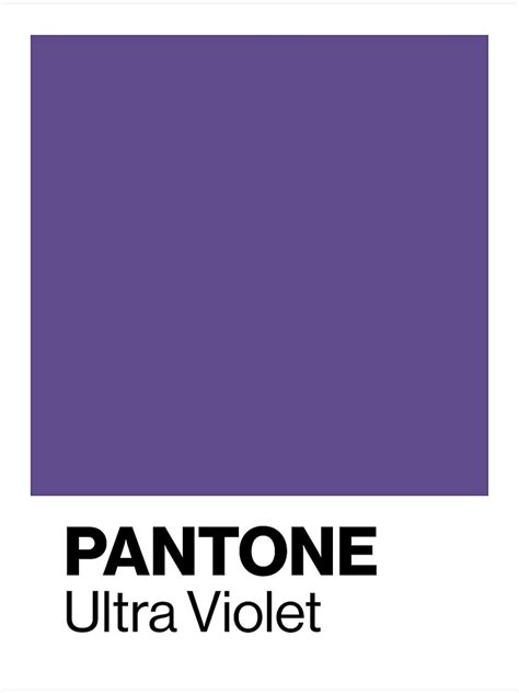 Póster Pantone Ultra Violet Color del año 2018 de ChloeFortin15