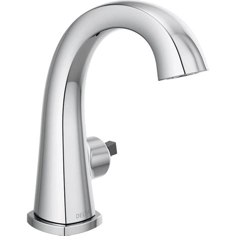 Delta Stryke Single Hole Bathroom Faucet With Drain Assembly And