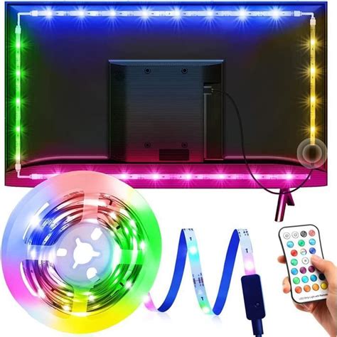 Bande Led M Ruban Led Tv Smd Rgb Avec Modes Et Couleurs