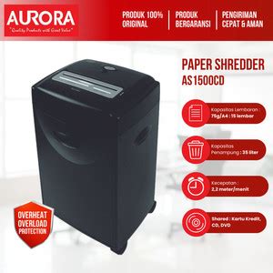 Jual Aurora Paper Shredder Mesin Penghancur Kertas Cross Cut