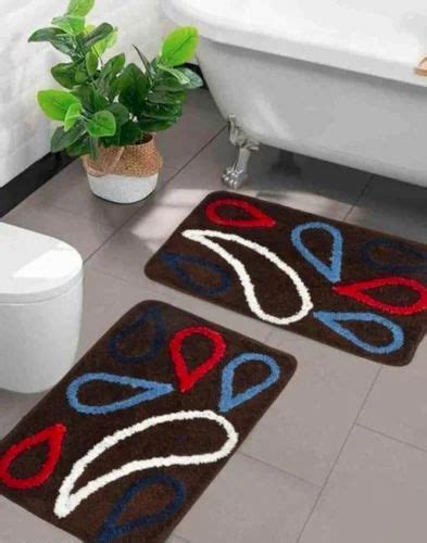 Blue Polyester Micro Fiber Doormat For Bathroom Thickness 3 Mm At Rs