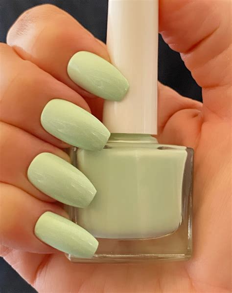 Mint Green Nail Polish Green Pastel Polish Nail Lacquer : | Etsy