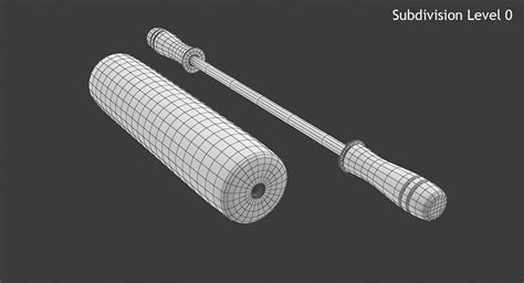 Rolling Pin 3d Model Turbosquid 1349419