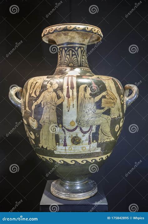 Hydria Or Greek Vase From Circle Of The Libation Painter Editorial