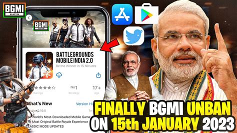 BGMI GETTING UNBAN ON 15th JANUARY OFFICAL ANNOUNCEMENT ON BGMI