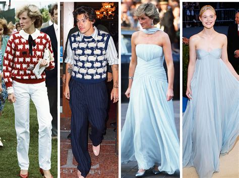 Оригинал и копия: звезды, повторившие культовые наряды принцессы Дианы ...