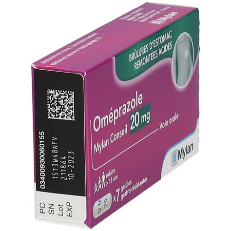 Oméprazole Mylan Conseil 20 Mg 7 Pc S Redcare Pharmacie