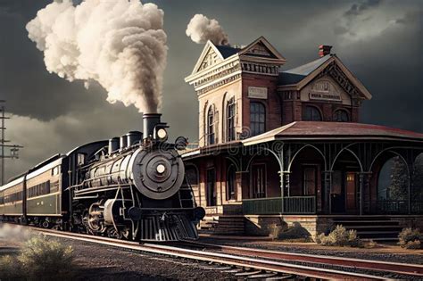 fashioned train station  vintage trains  steam engines