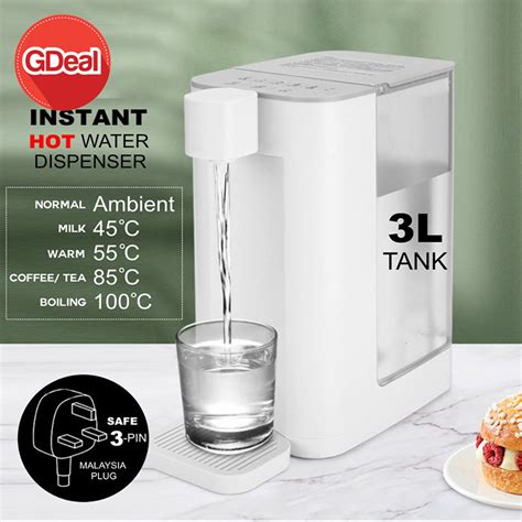 GDeal 3L Instant Hot Water Pot Kettle Heater Dispenser Safe Hot Drinking Machine Household Water