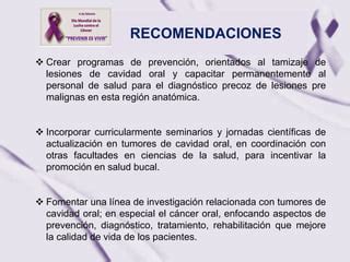 5 Tumores En Cavidad Oral PPT Descarga Gratuita