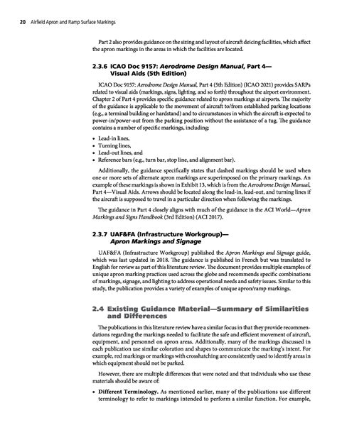 Chapter Literature Review Guideline Material For Airfield Markings