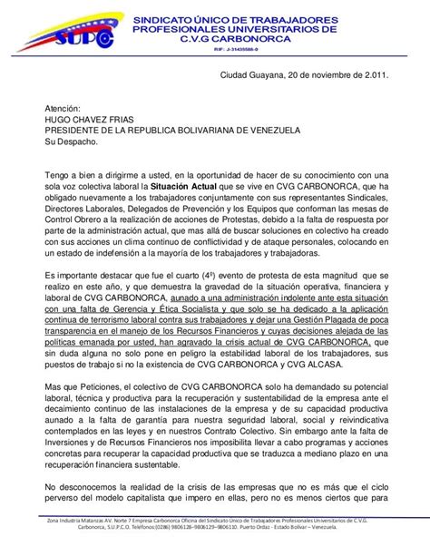 Carta Explicativa Para Un Banco