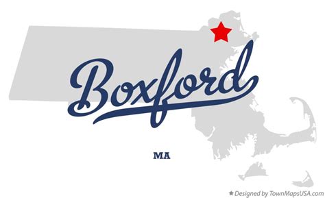 Map of Boxford, MA, Massachusetts