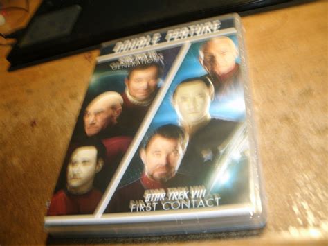 NEW!DVD-DOUBLE FEATURE-STAR TREK VII-GENERATIONS/STAR TREK VIII-FIRST ...