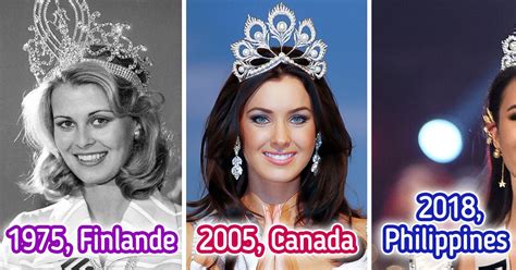 Voici Quoi Ressemblaient Les Gagnantes De Miss Univers Tout Au Long