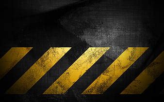 Warning Tapes Black Stone Background D Art Diagonal Lines Grunge