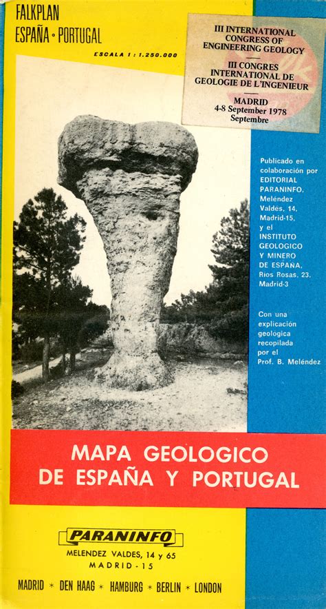 Mapa Geologico De Espana Y Portugal Carte H Genhoff Media