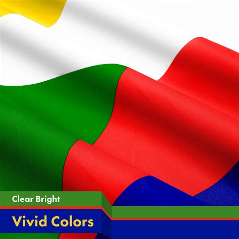 G128 Combo Pack American Usa Flag 3x5 Ft And Comoros Comorian Flag 3x5