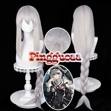 Arknights Specter The Unchained Cosplay Wig 120cm Long Braided Silver