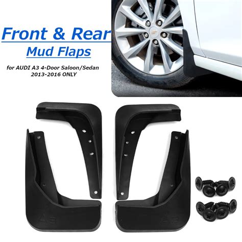 Front Rear Mud Flaps For AUDI A3 Sedan 2013 2014 2015 2016 Splash