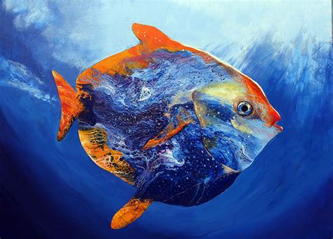 Интерьерная картина "Рыба-Вселенная" Fish Art, Pets, Drawings, Animals ...