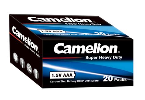 Box Of Camelion Super Heavy Duty Batteries AAA 40 Batteries Daraz Pk