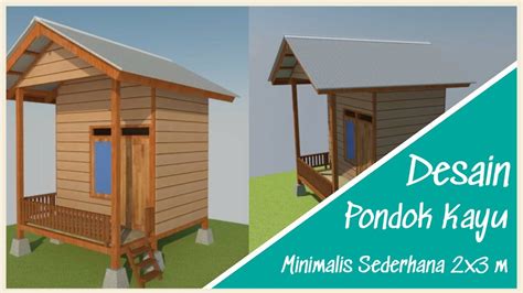 Desain Minimalis Pondok Kayu Di Kebun Simpel Sederhana Rumah