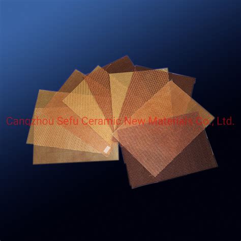 High Silica Fiberglass Mesh Filter For Molten Aluminum Filtration From