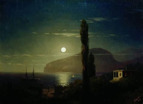 Lunar Night In The Crimea Ivan Aivazovsky Wikiart Org