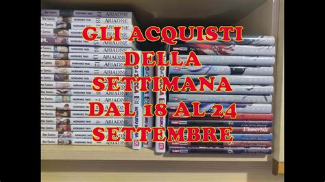 Acquisti Manga Settimana Dal 18 Al 24 Settembre YouTube