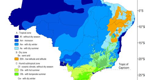 Climate Map Of Brazil