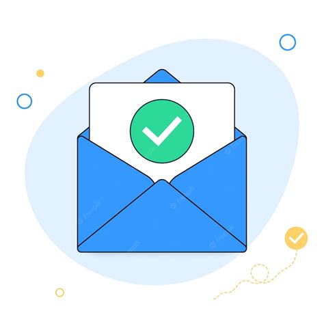 Premium Vector Opened Envelope And Document With Green Check Mark