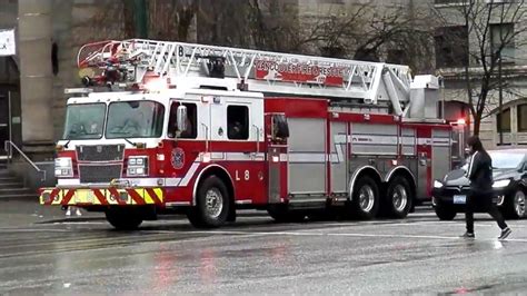 Vancouver Fire Rescue Services Ladder 8 Responding X 2 YouTube