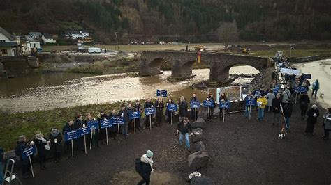 Rheinland Pfalz Saarland Demo für Erhalt einer der ältesten Brücken